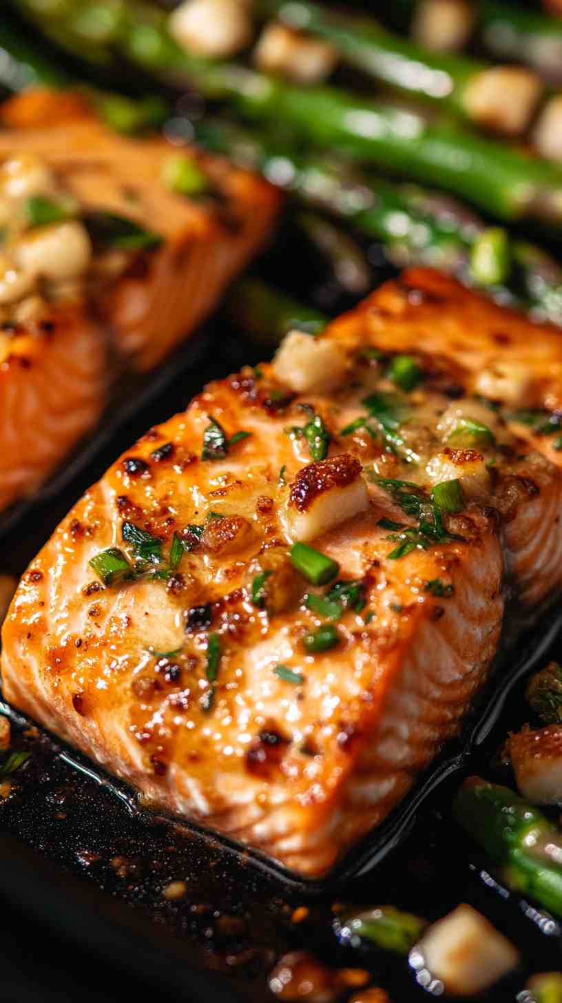 Asparagus and Garlic Butter Salmon Asparagus and Garlic Butter Salmon