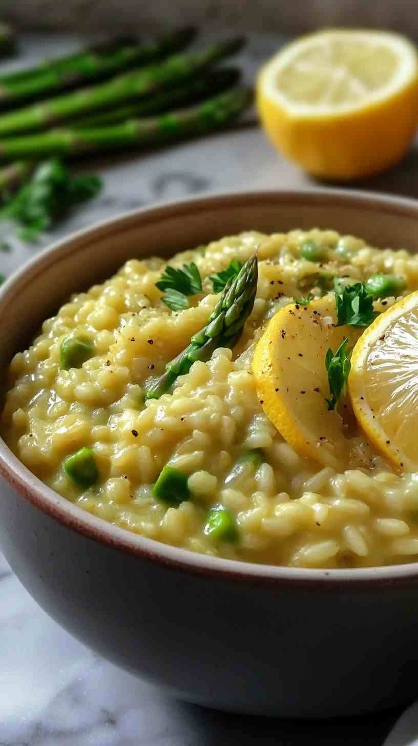 Asparagus and Lemon Risotto Asparagus and Lemon Risotto