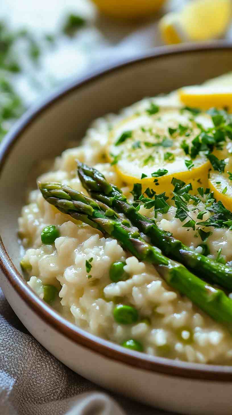 Asparagus and Lemon Risotto Asparagus and Lemon Risotto