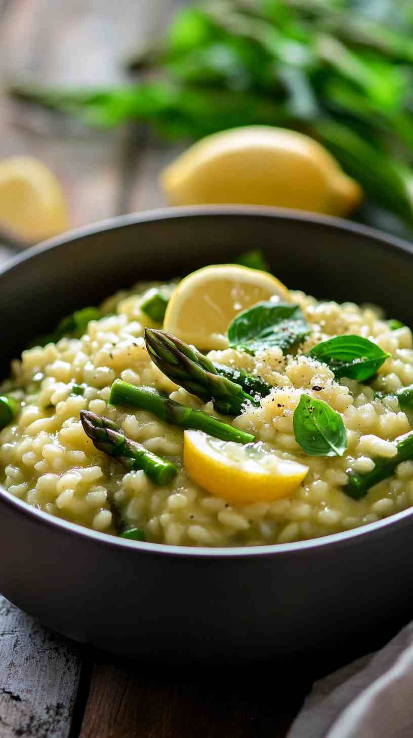 Asparagus and Lemon Risotto Asparagus and Lemon Risotto