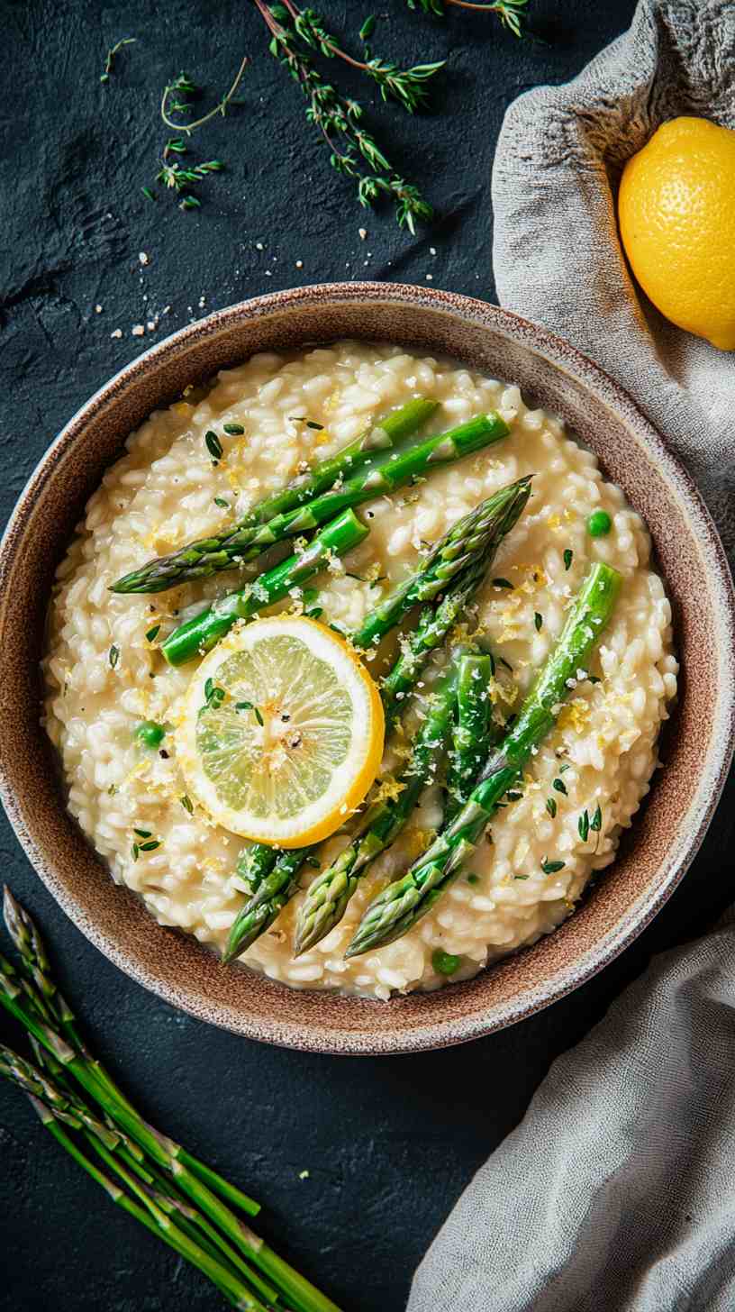 Asparagus and Lemon Risotto Asparagus and Lemon Risotto