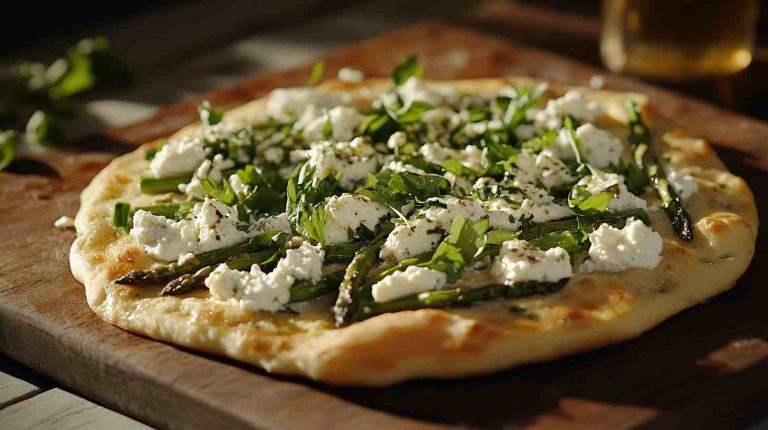 Asparagus and Ricotta Flatbread