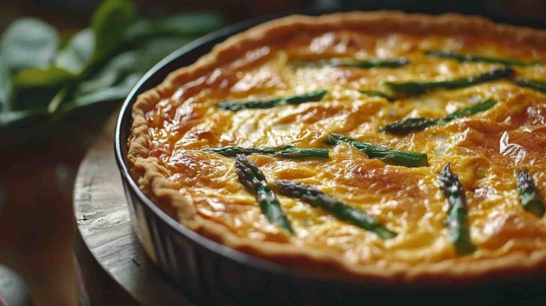 Asparagus and Spinach Quiche