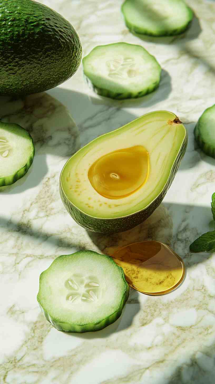 Avocado Cucumber Mint Smoothie Avocado Cucumber Mint Smoothie