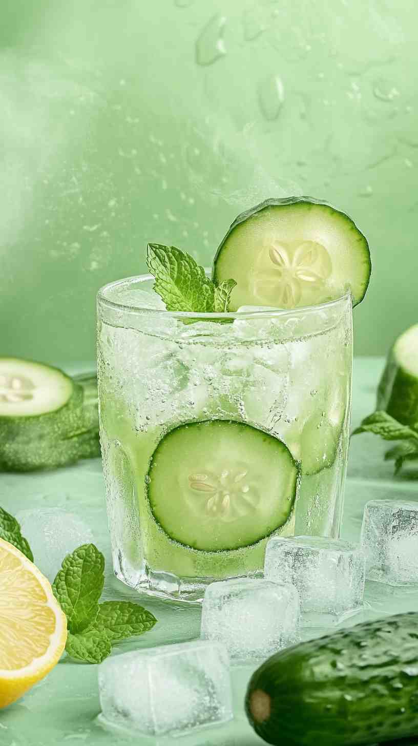 Avocado Cucumber Mint Smoothie Avocado Cucumber Mint Smoothie