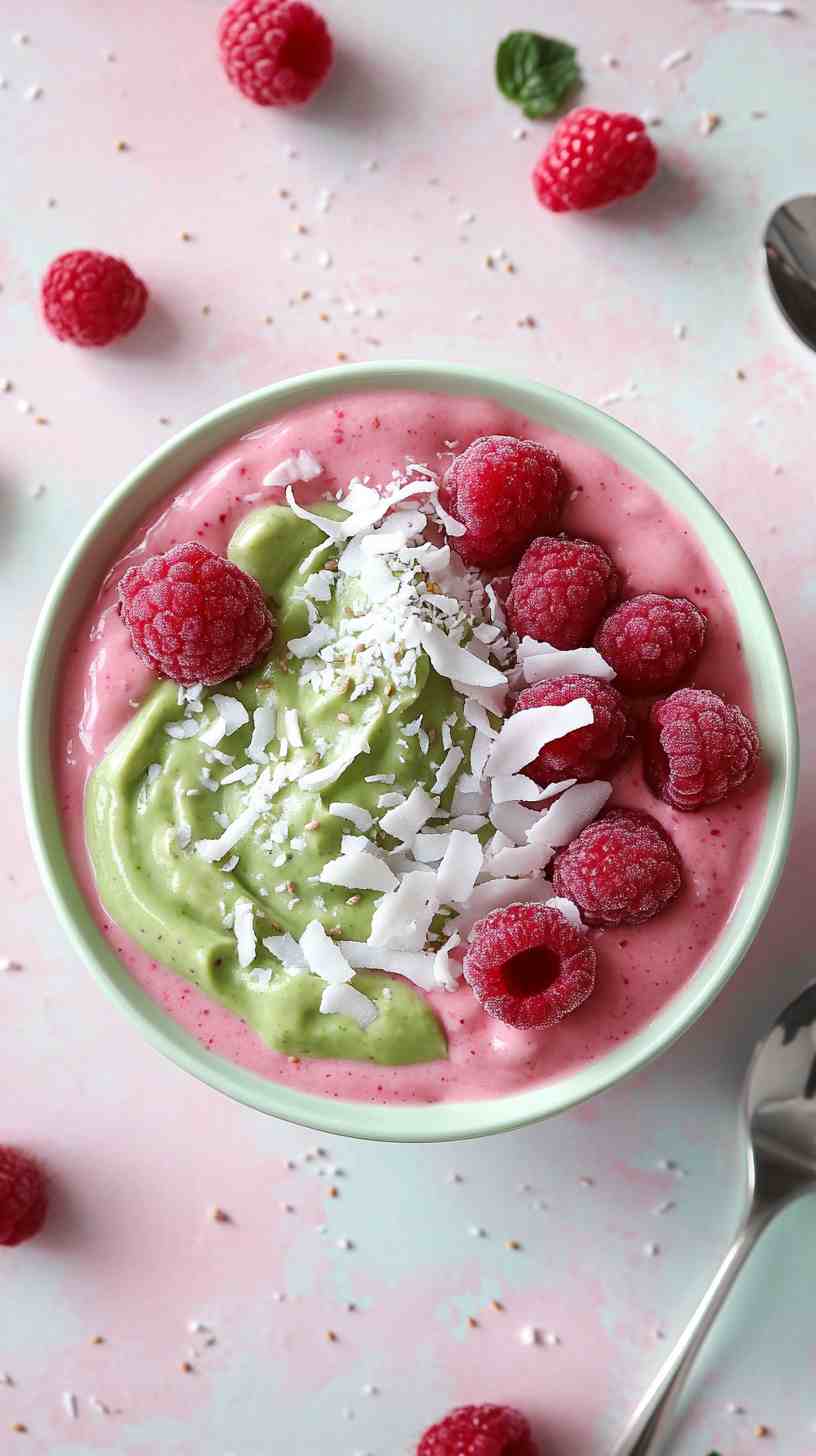 Avocado Raspberry Smoothie Avocado Raspberry Smoothie