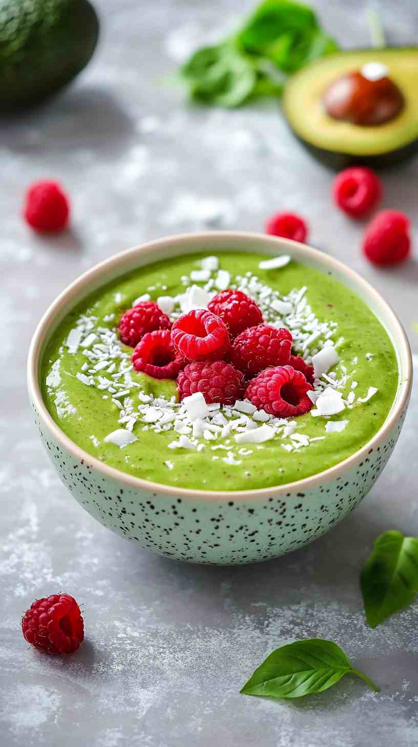 Avocado Raspberry Smoothie Avocado Raspberry Smoothie