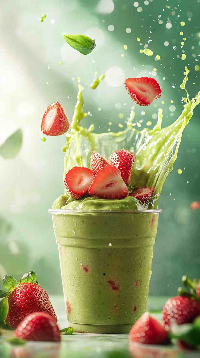 Avocado Strawberry Fusion Smoothie Avocado Strawberry Fusion Smoothie