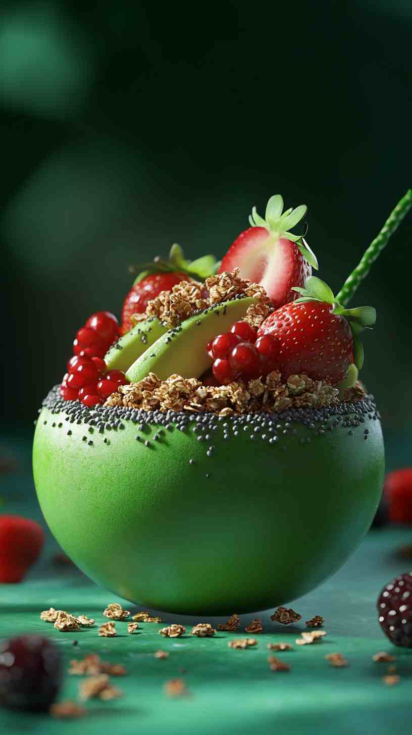Avocado Strawberry Fusion Smoothie Avocado Strawberry Fusion Smoothie