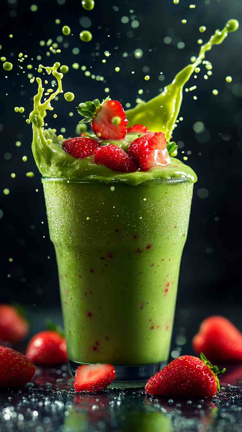 Avocado Strawberry Fusion Smoothie Avocado Strawberry Fusion Smoothie