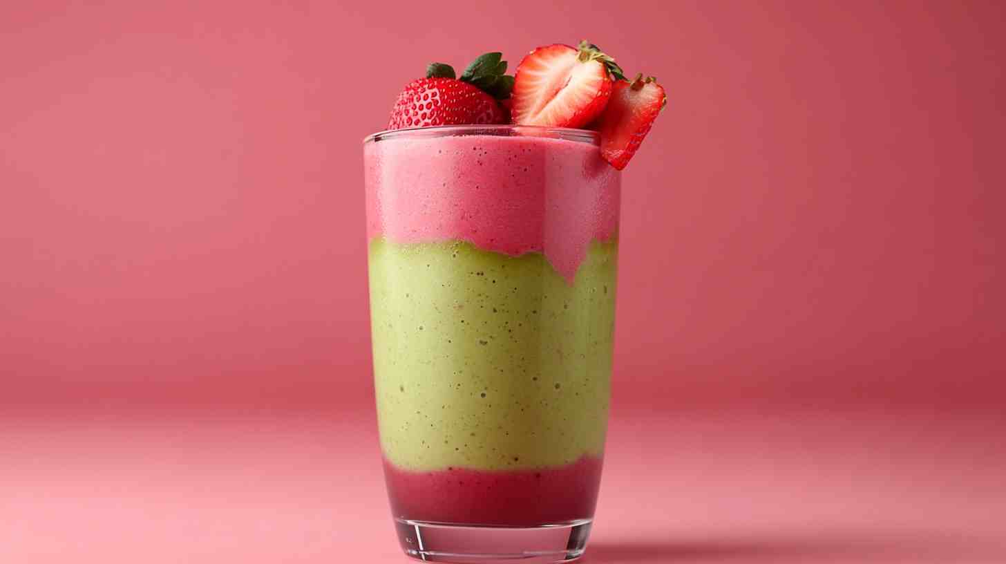 Avocado Strawberry Fusion Smoothie