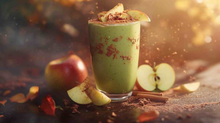 Avocado and Apple Cinnamon Smoothie