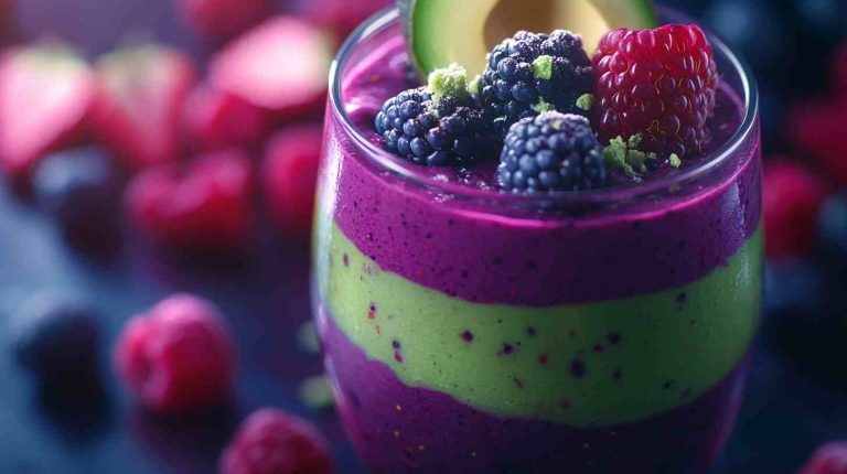 Avocado and Berry Power Smoothie