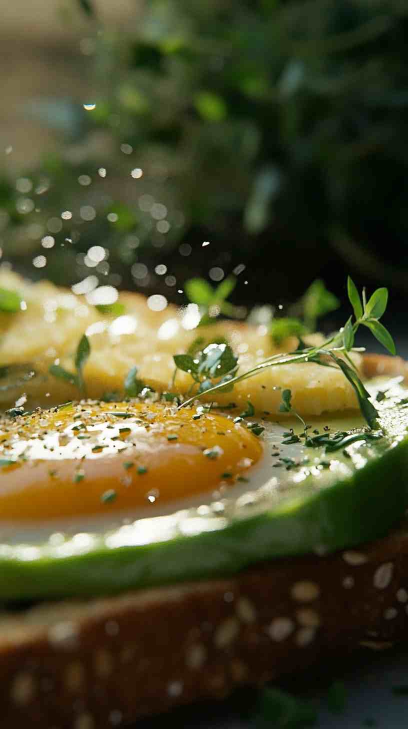 Avocado and Egg Whole-Wheat Toast Avocado and Egg Whole-Wheat Toast