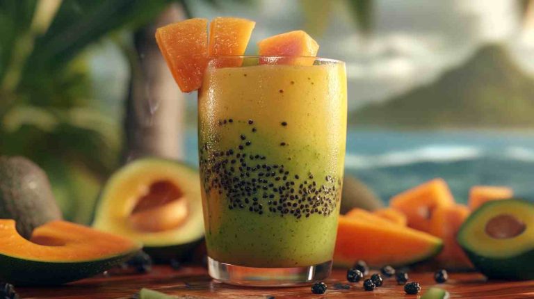 Avocado and Papaya Smoothie