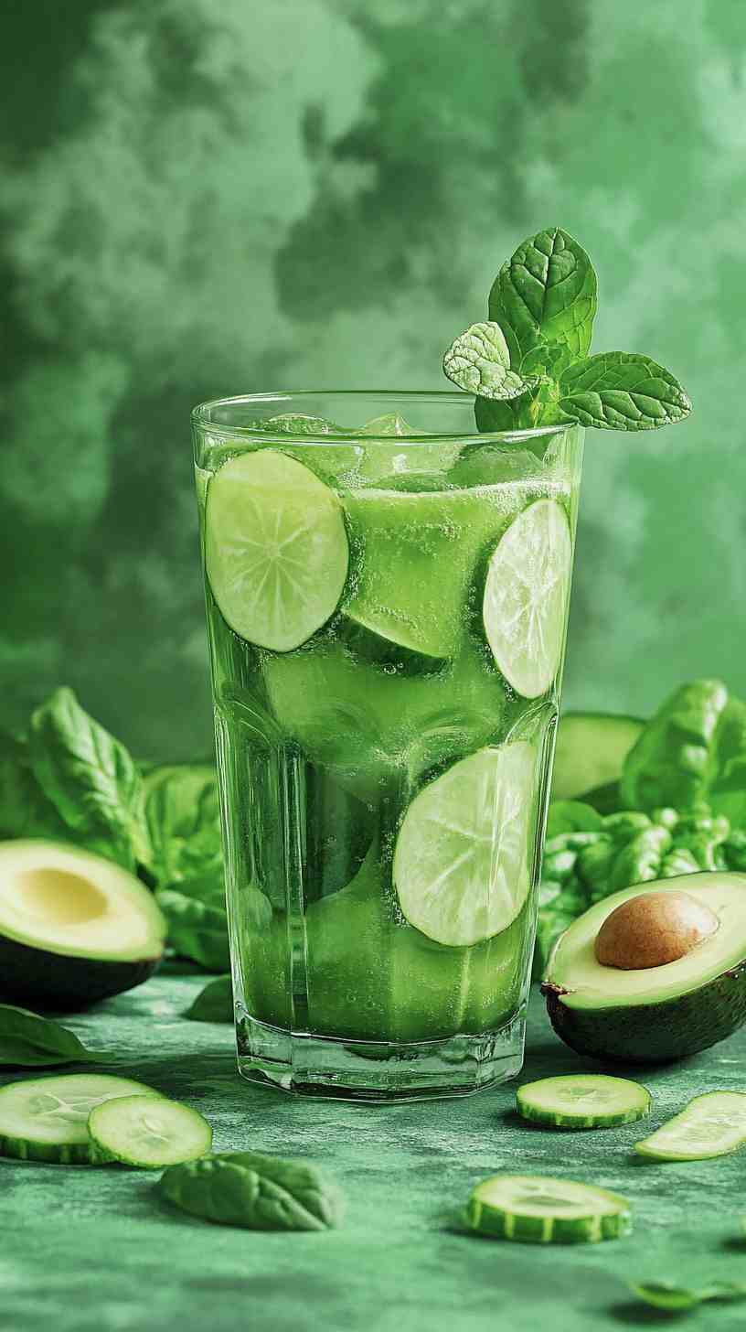 Avocado and Spinach Green Smoothie Avocado and Spinach Green Smoothie