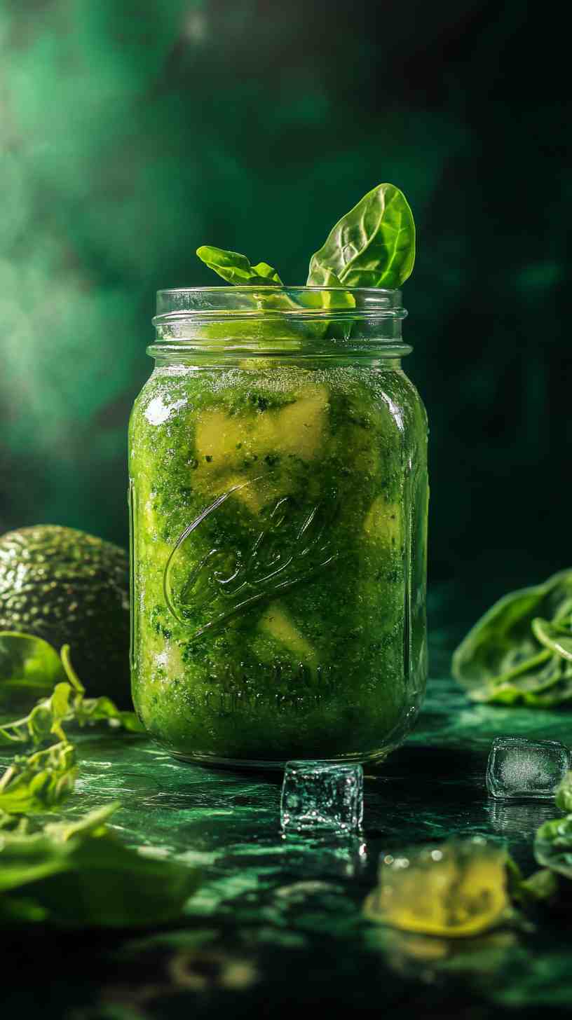 Avocado and Spinach Green Smoothie Avocado and Spinach Green Smoothie