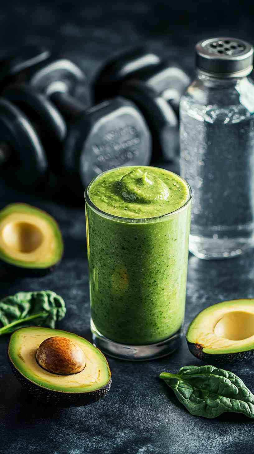 Avocado and Spinach Green Smoothie Avocado and Spinach Green Smoothie