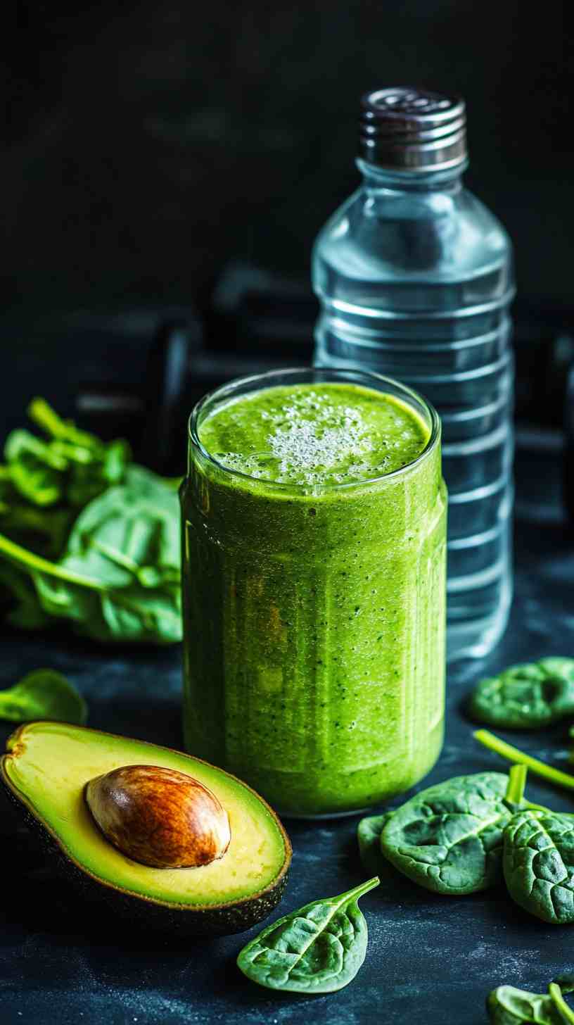 Avocado and Spinach Green Smoothie Avocado and Spinach Green Smoothie