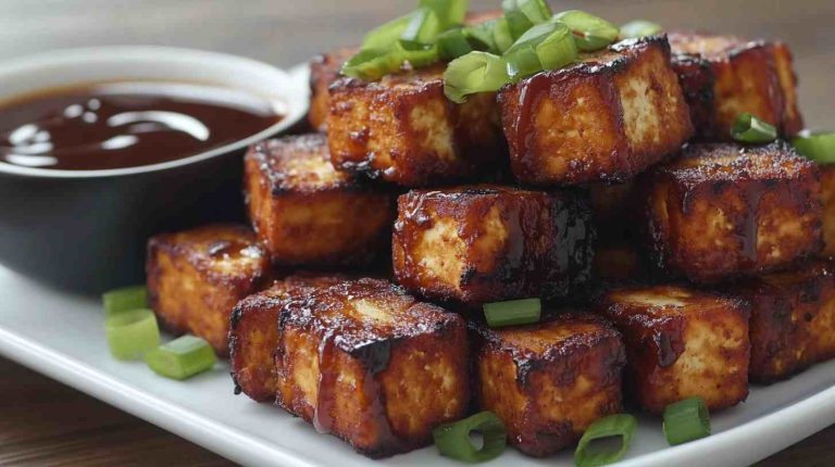 BBQ Air Fryer Tofu Nuggets