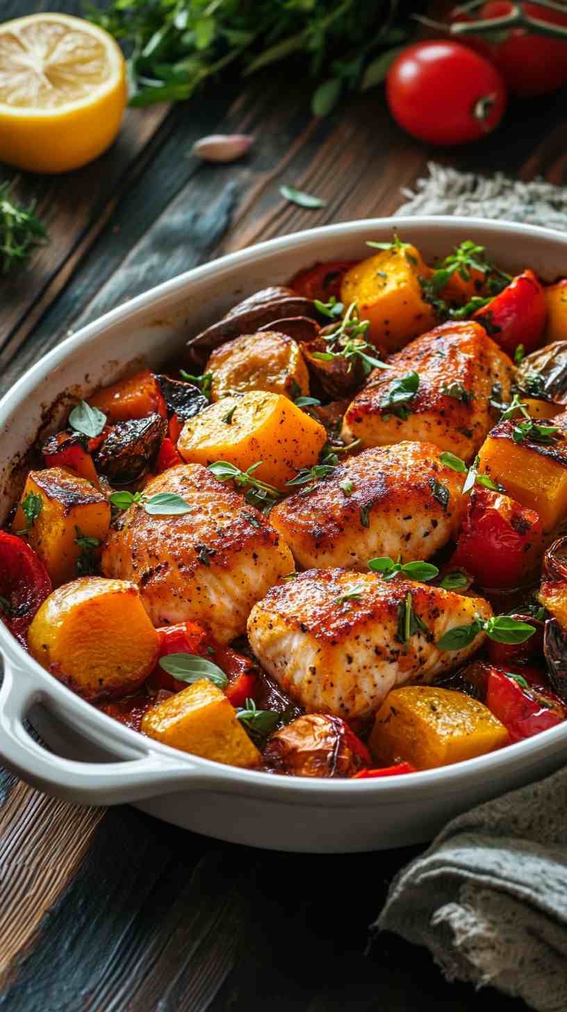 Baked Cod with Roasted Vegetables for Bulk Baked Cod with Roasted Vegetables for Bulk