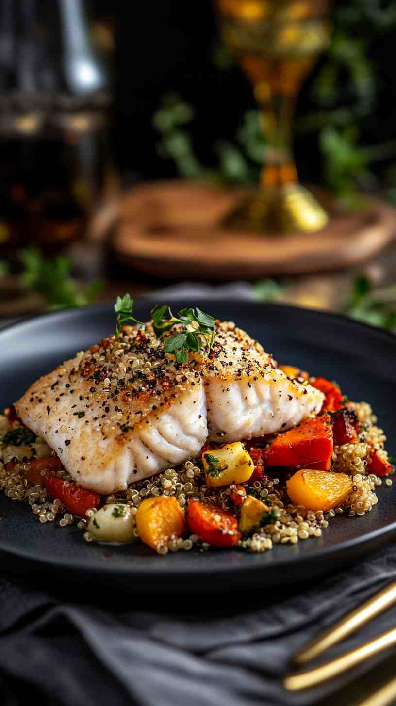 Baked Cod with Roasted Vegetables for Bulk Baked Cod with Roasted Vegetables for Bulk