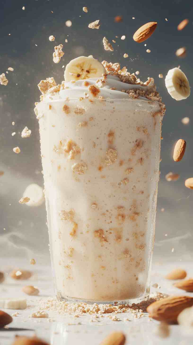 Banana and Almond Smoothie for Strength Banana and Almond Smoothie for Strength