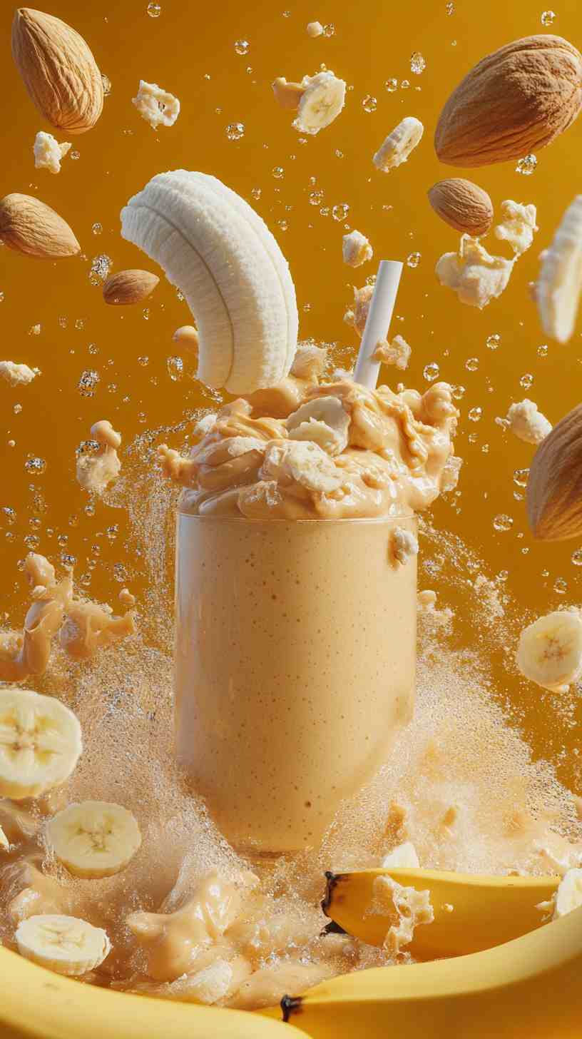 Banana and Almond Smoothie for Strength Banana and Almond Smoothie for Strength