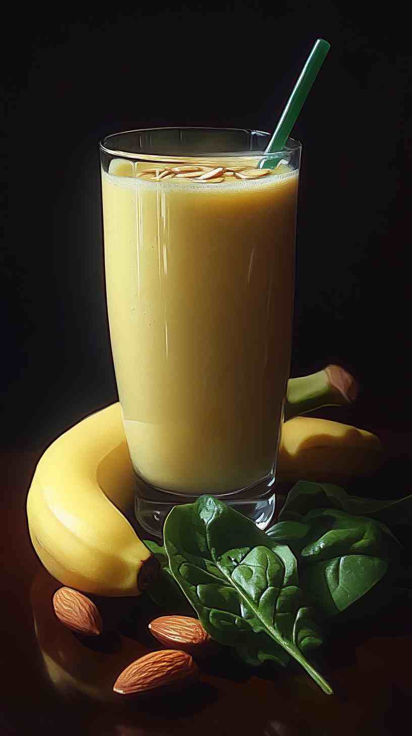 Banana and Almond Smoothie for Strength Banana and Almond Smoothie for Strength