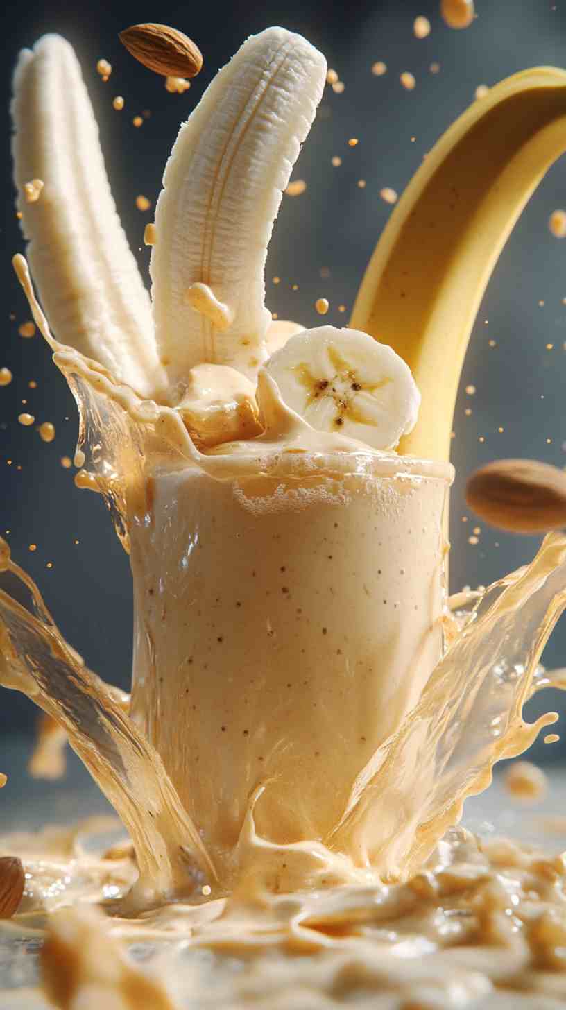 Banana and Almond Smoothie for Strength Banana and Almond Smoothie for Strength