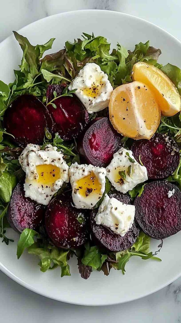 Classic Columbia House Beet and Goat Cheese Salad