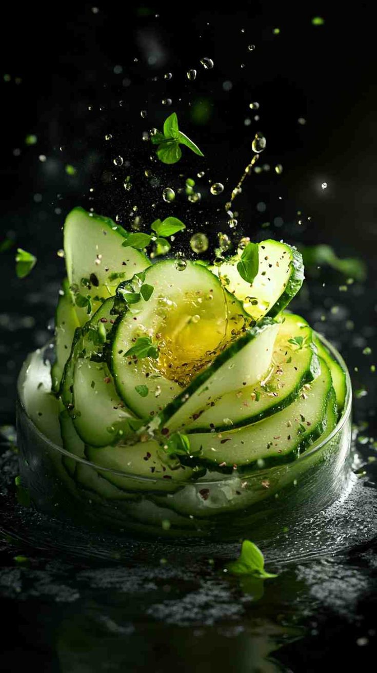 Columbia House Chilled Avocado and Cucumber Salad