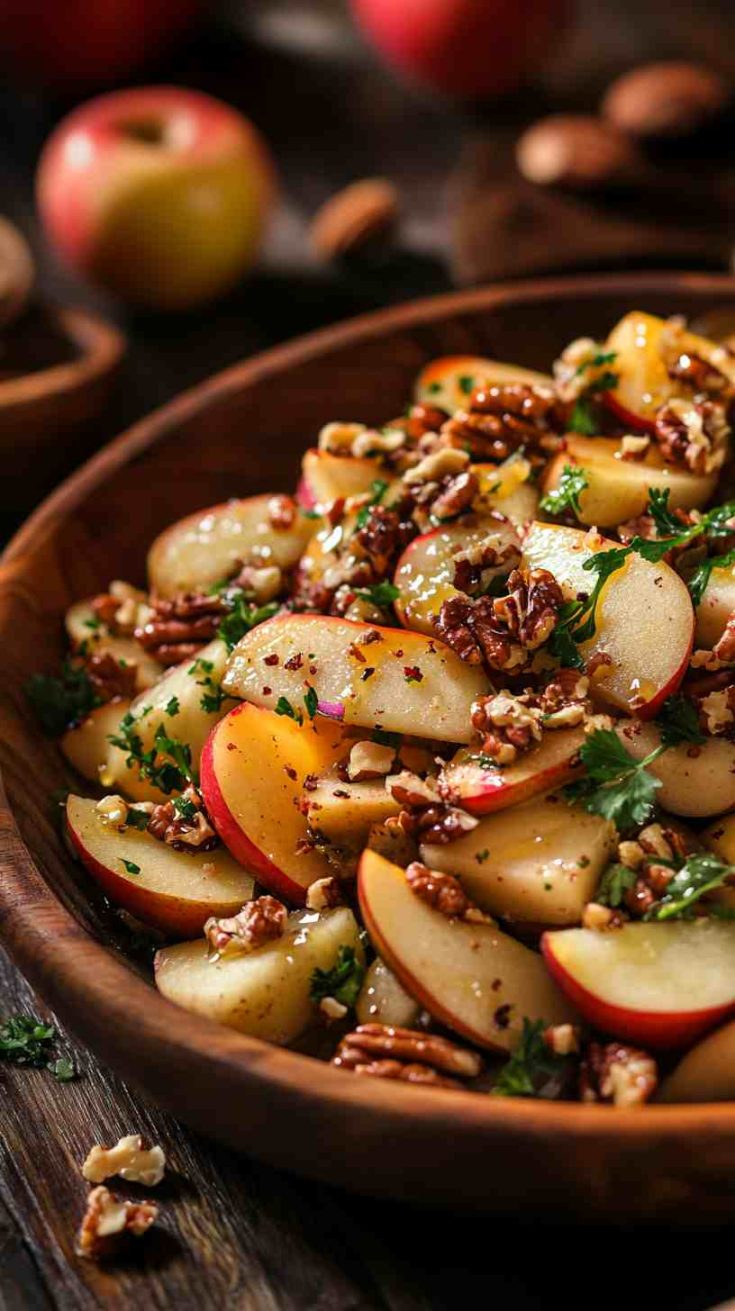 Columbia House Roasted Apple and Walnut Salad