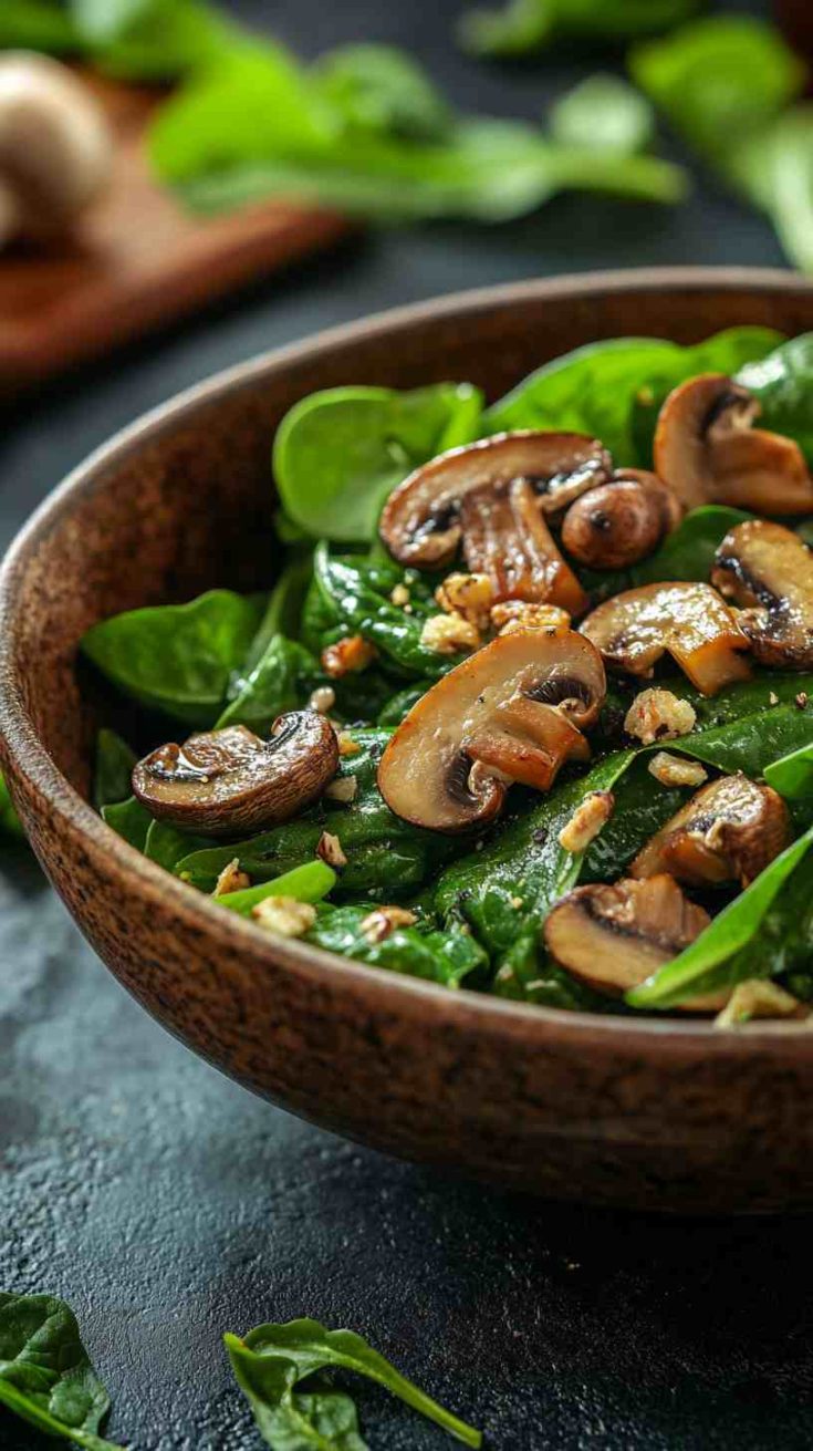 Columbia’s Original Spinach and Mushroom Salad