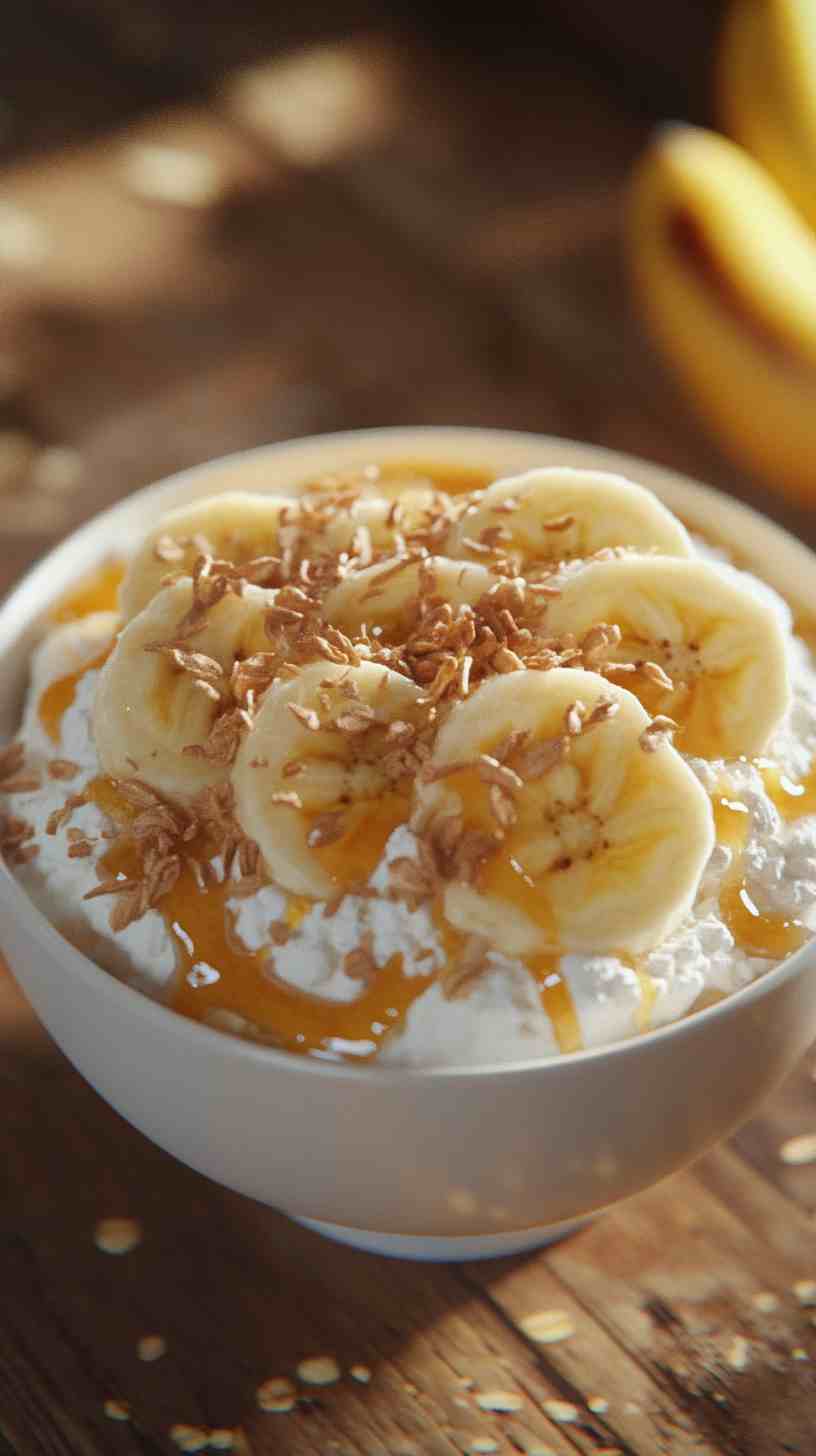 Cottage Cheese and Banana Muscle Recovery Bowl Cottage Cheese and Banana Muscle Recovery Bowl