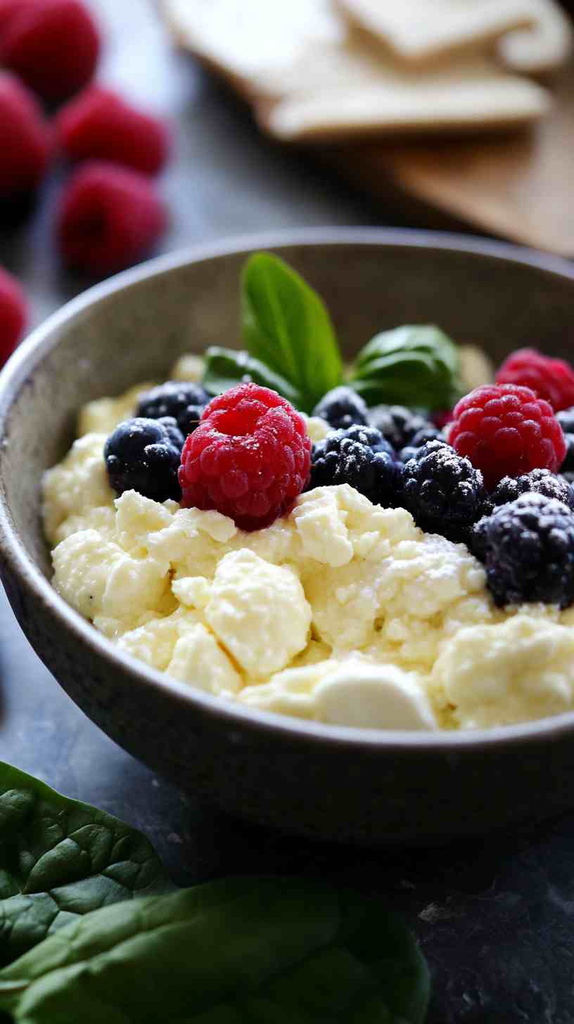 Cottage Cheese and Fresh Fruit Energy Bowl Cottage Cheese and Fresh Fruit Energy Bowl