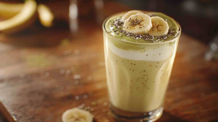 Creamy Avocado Banana Smoothie