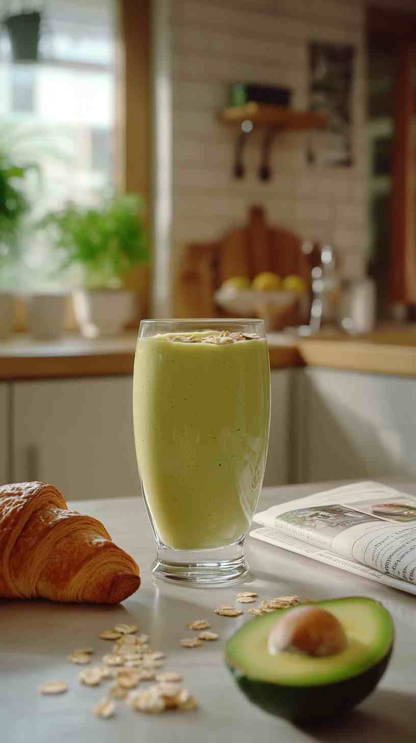 Creamy Avocado and Oat Smoothie Creamy Avocado and Oat Smoothie