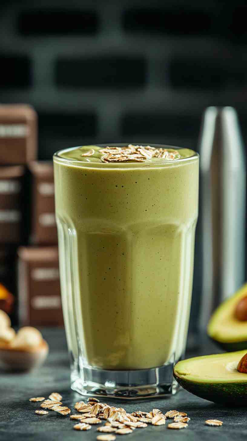 Creamy Avocado and Oat Smoothie Creamy Avocado and Oat Smoothie