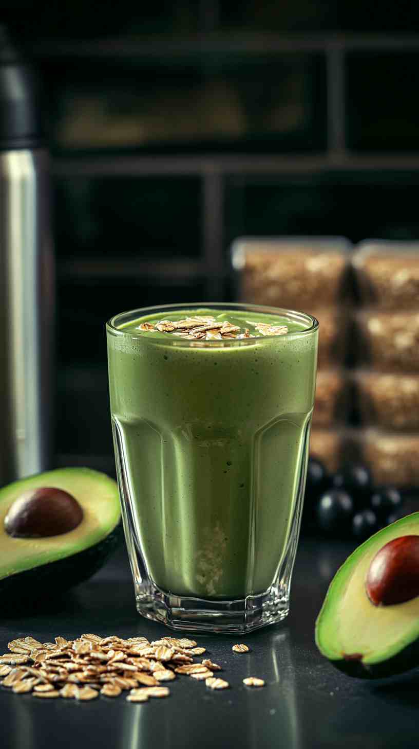 Creamy Avocado and Oat Smoothie Creamy Avocado and Oat Smoothie