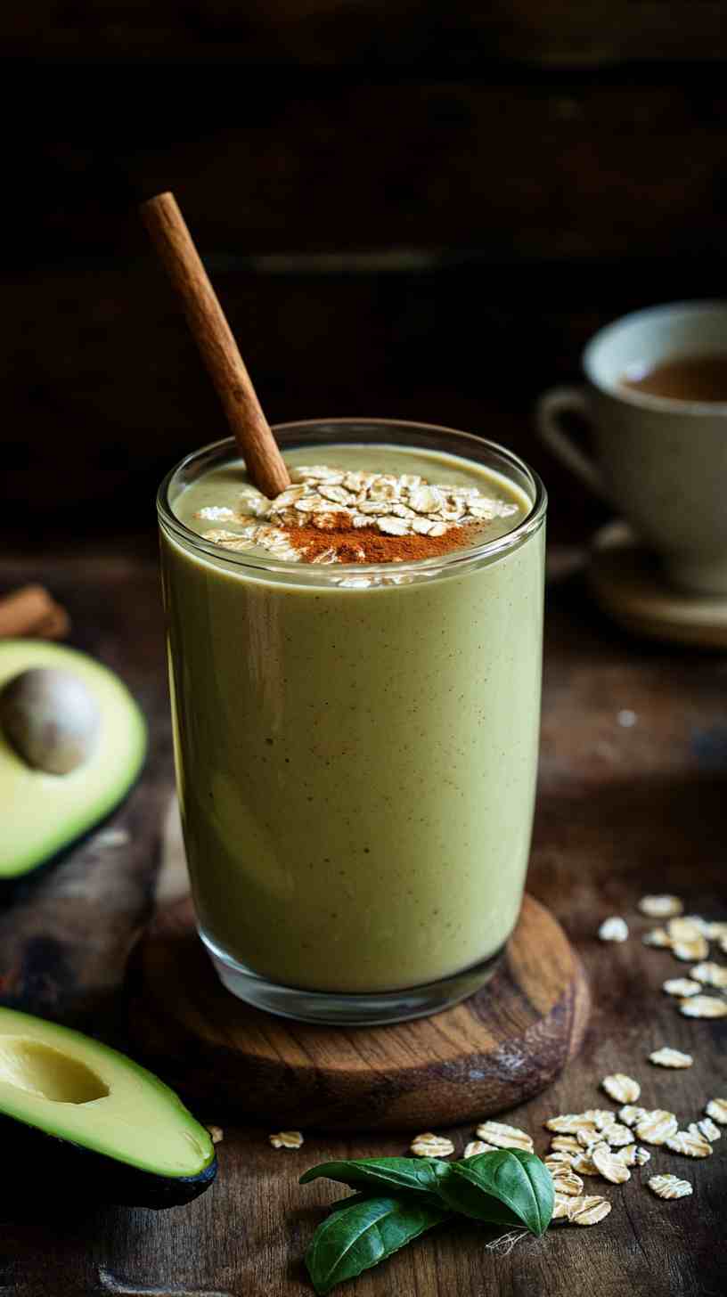Creamy Avocado and Oat Smoothie Creamy Avocado and Oat Smoothie