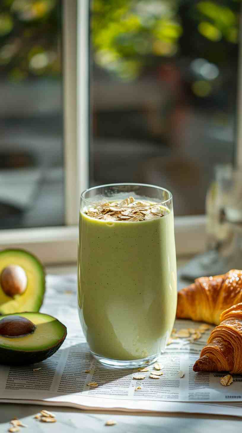 Creamy Avocado and Oat Smoothie Creamy Avocado and Oat Smoothie