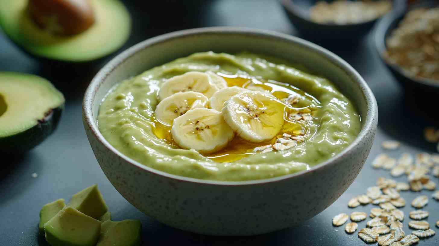 Creamy Avocado and Oat Smoothie
