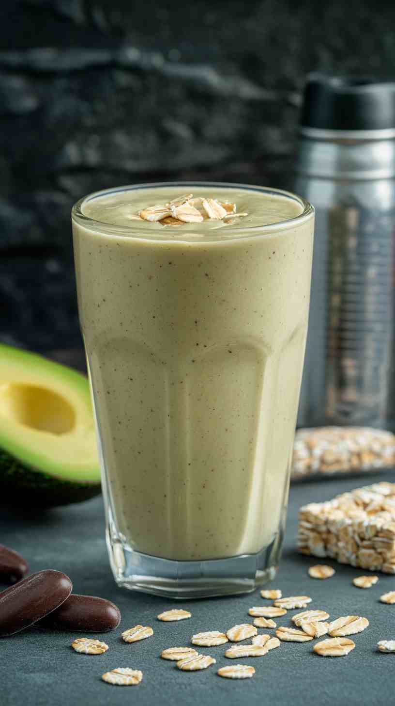 Creamy Avocado and Oat Smoothie Creamy Avocado and Oat Smoothie