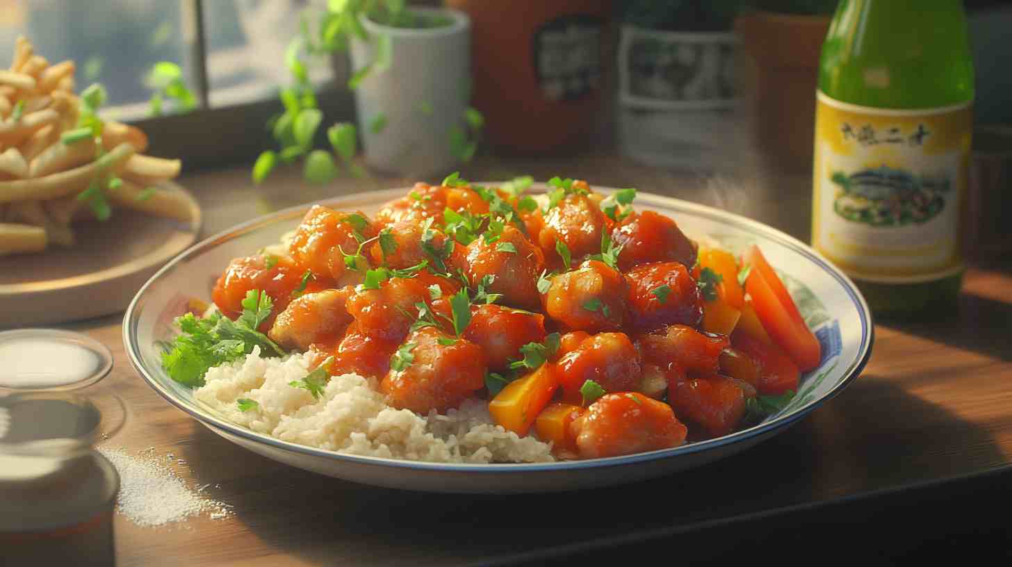 Easy Chicken Afritada with Bell Peppers