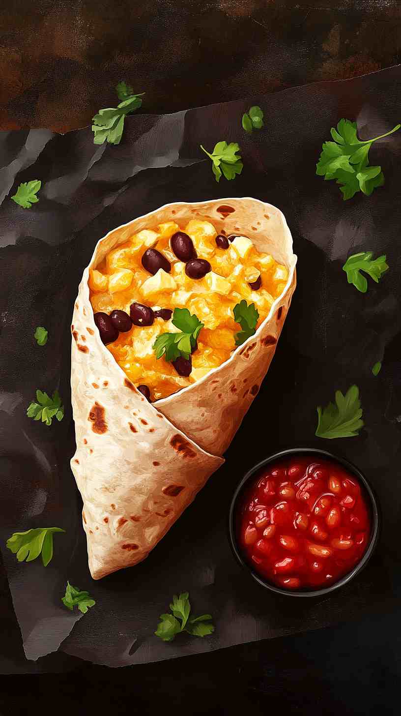 Egg and Cheese Breakfast Burrito for Gains Egg and Cheese Breakfast Burrito for Gains