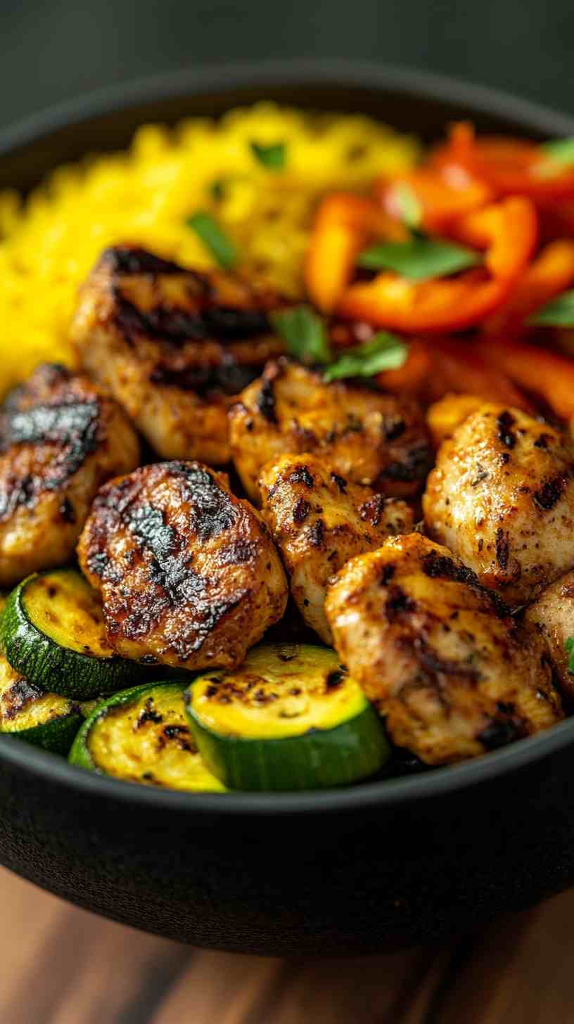 High-Calorie Muscle-Building Chicken and Rice Bowl High-Calorie Muscle-Building Chicken and Rice Bowl