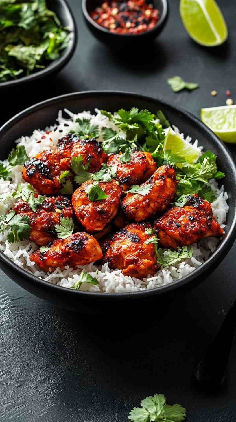 High-Calorie Muscle-Building Chicken and Rice Bowl High-Calorie Muscle-Building Chicken and Rice Bowl