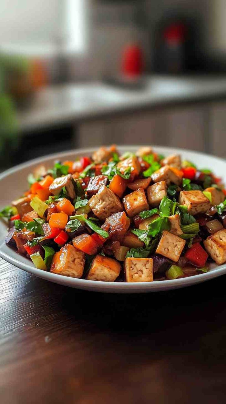 High-Calorie Vegan Stir-Fry for Muscle Growth