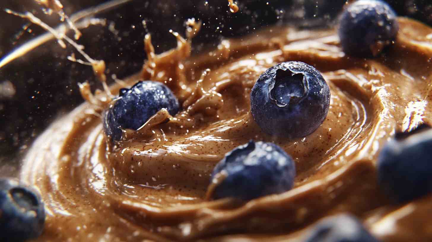 High-Protein Oatmeal with Almond Butter and Berries